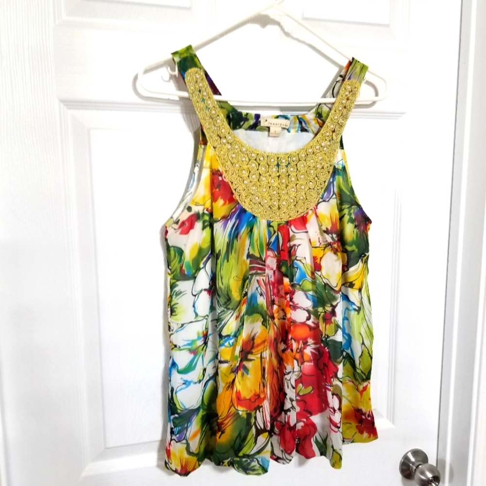Dressy beaded tank top